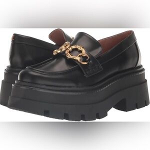 Sam Edelman Circus Brooklyn Platform Black Loafer Size 9